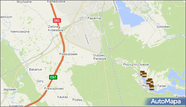 mapa Dubowo Pierwsze, Dubowo Pierwsze na mapie Targeo