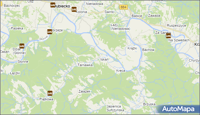 mapa Iskań, Iskań na mapie Targeo