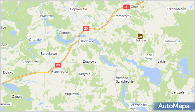 mapa Janowo gmina Lipnica, Janowo gmina Lipnica na mapie Targeo