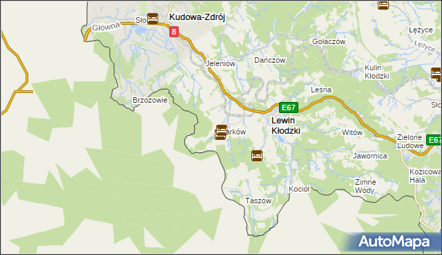 mapa Jarków, Jarków na mapie Targeo