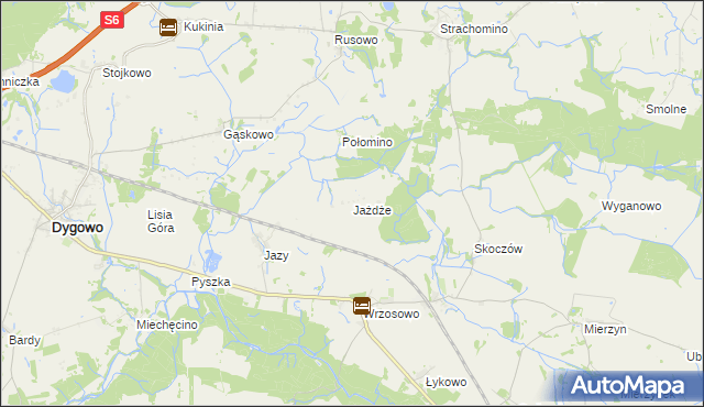 mapa Jażdże, Jażdże na mapie Targeo