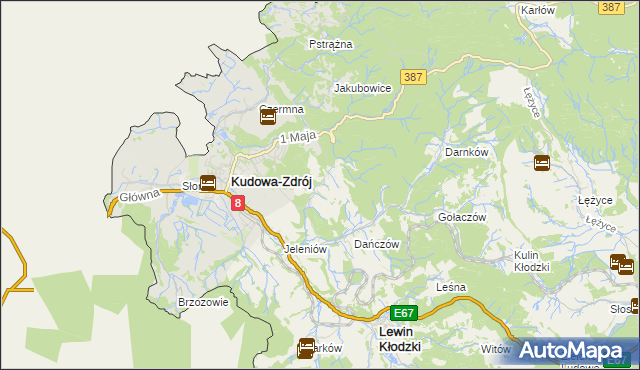 mapa Jerzykowice Wielkie, Jerzykowice Wielkie na mapie Targeo