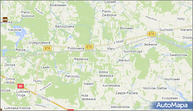 mapa Julianów gmina Tarczyn, Julianów gmina Tarczyn na mapie Targeo