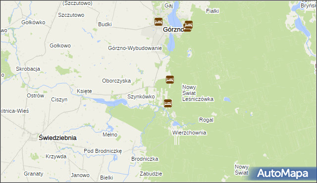 mapa Karw gmina Górzno, Karw gmina Górzno na mapie Targeo