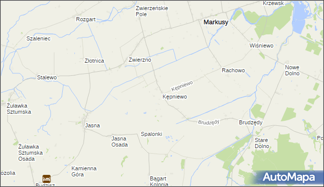 mapa Kępniewo, Kępniewo na mapie Targeo