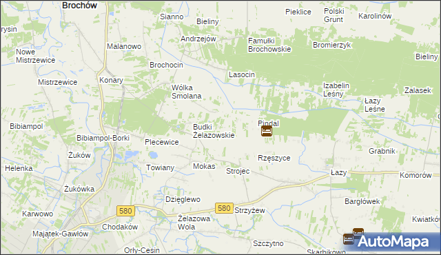 mapa Kirsztajnów, Kirsztajnów na mapie Targeo