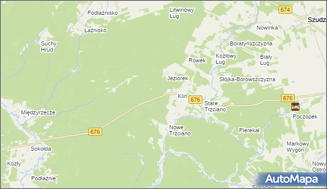 mapa Klin Gajówka, Klin Gajówka na mapie Targeo