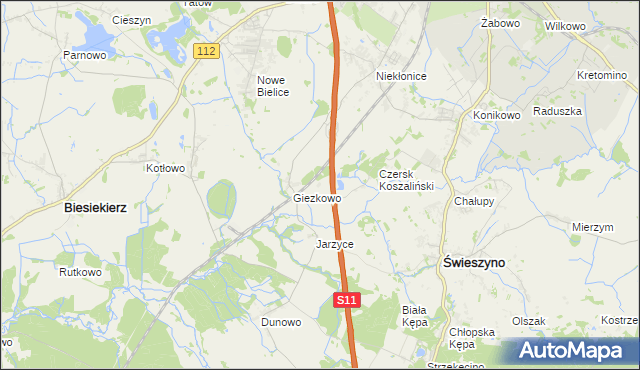 mapa Kłokęcin, Kłokęcin na mapie Targeo