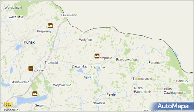 mapa Kompocie, Kompocie na mapie Targeo