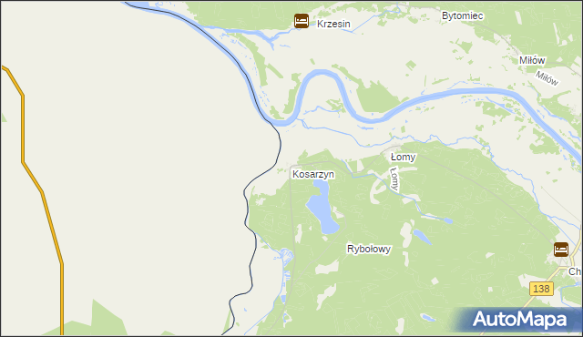 mapa Kosarzyn, Kosarzyn na mapie Targeo