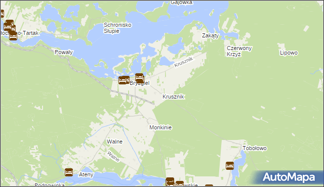 mapa Krusznik, Krusznik na mapie Targeo