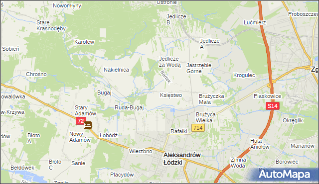 mapa Księstwo, Księstwo na mapie Targeo