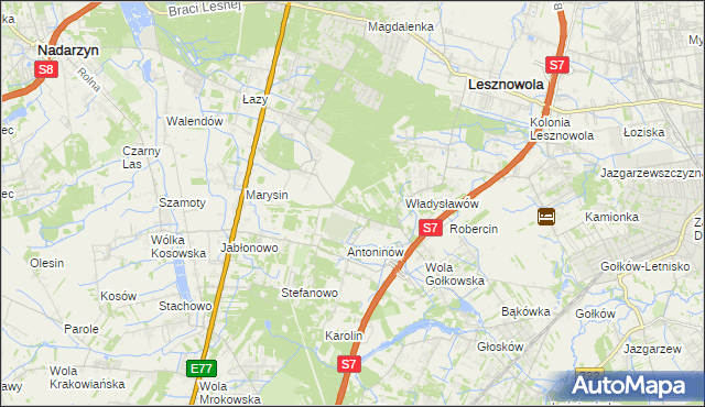 mapa Kuleszówka, Kuleszówka na mapie Targeo