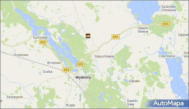 mapa Mazuchówka, Mazuchówka na mapie Targeo