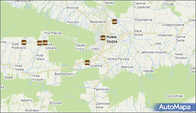 mapa Milanowska Wólka, Milanowska Wólka na mapie Targeo
