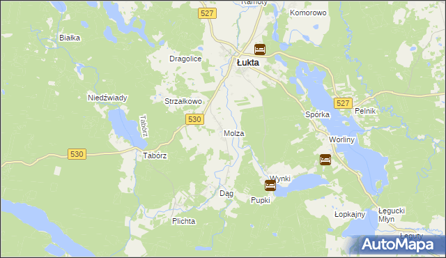 mapa Molza, Molza na mapie Targeo