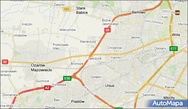 mapa Mory gmina Ożarów Mazowiecki, Mory gmina Ożarów Mazowiecki na mapie Targeo