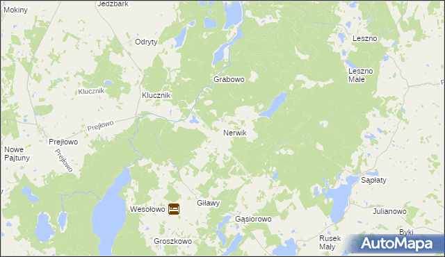 mapa Nerwik, Nerwik na mapie Targeo