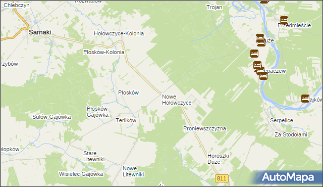 mapa Nowe Hołowczyce, Nowe Hołowczyce na mapie Targeo