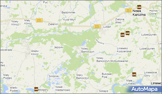 mapa Nowy Barkoczyn, Nowy Barkoczyn na mapie Targeo