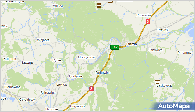 mapa Opolnica, Opolnica na mapie Targeo