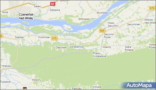 mapa Piaski Duchowne, Piaski Duchowne na mapie Targeo