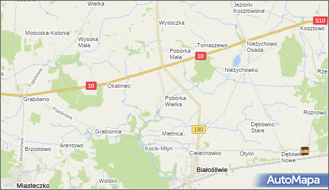 mapa Pobórka Wielka, Pobórka Wielka na mapie Targeo