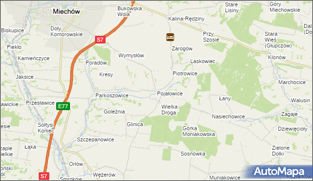 mapa Pojałowice, Pojałowice na mapie Targeo