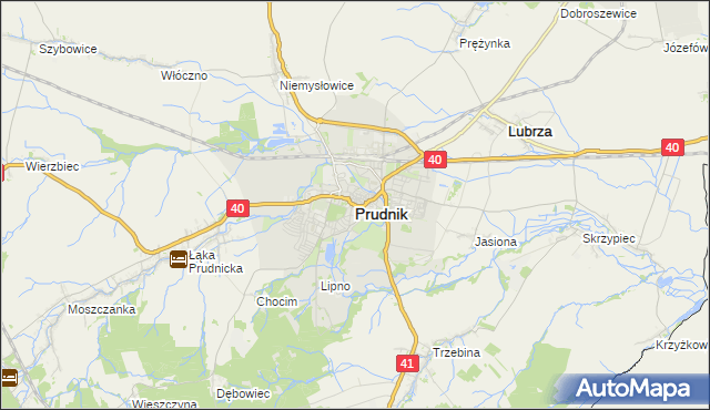 mapa Prudnik, Prudnik na mapie Targeo