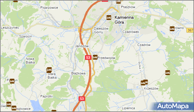 mapa Przedwojów, Przedwojów na mapie Targeo