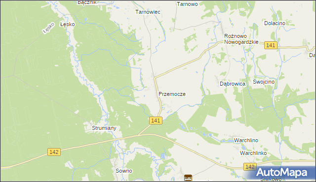 mapa Przemocze, Przemocze na mapie Targeo