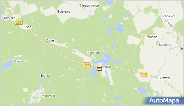 mapa Przyłęki gmina Pełczyce, Przyłęki gmina Pełczyce na mapie Targeo