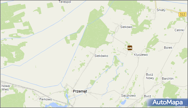 mapa Siekówko, Siekówko na mapie Targeo