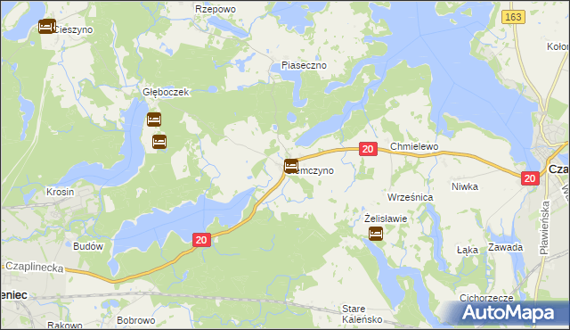 mapa Siemczyno, Siemczyno na mapie Targeo