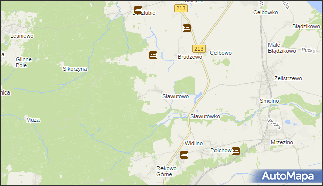 mapa Sławutowo, Sławutowo na mapie Targeo