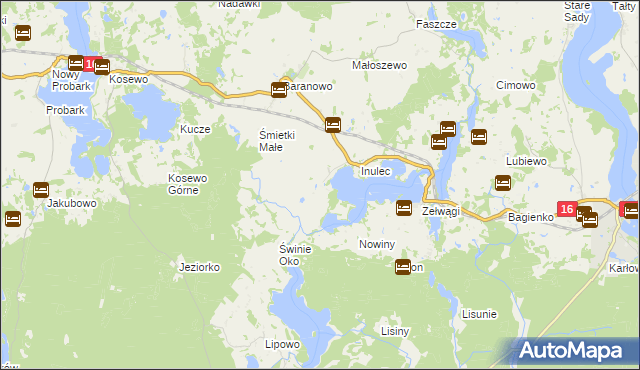 mapa Śmietki, Śmietki na mapie Targeo