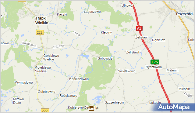 mapa Sobowidz, Sobowidz na mapie Targeo