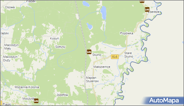 mapa Stulno, Stulno na mapie Targeo