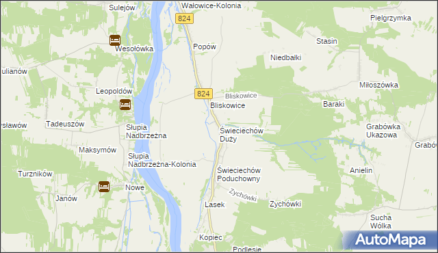 mapa Świeciechów Duży, Świeciechów Duży na mapie Targeo