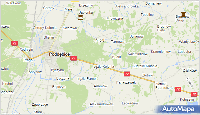 mapa Sworawa Leśniczówka, Sworawa Leśniczówka na mapie Targeo