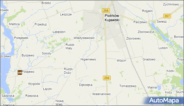 mapa Szewce gmina Piotrków Kujawski, Szewce gmina Piotrków Kujawski na mapie Targeo