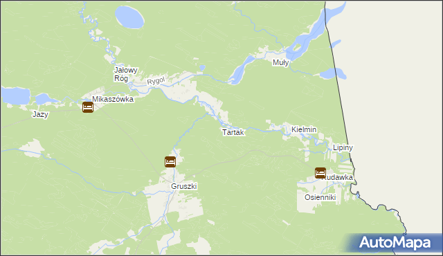 mapa Tartak gmina Płaska, Tartak gmina Płaska na mapie Targeo