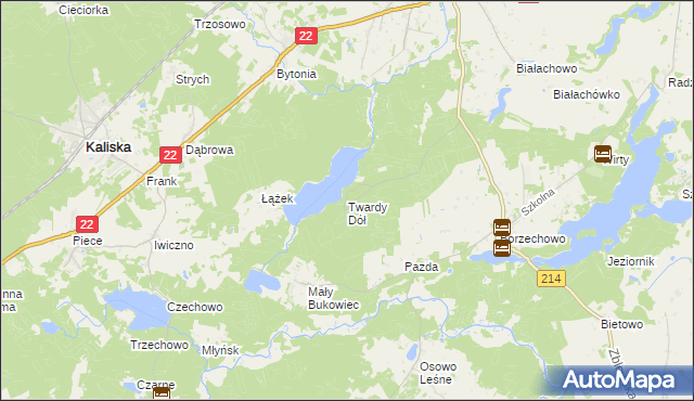 mapa Twardy Dół, Twardy Dół na mapie Targeo