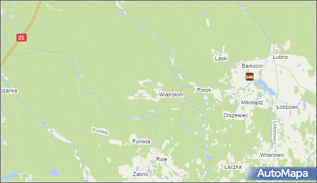 mapa Wiatrołom, Wiatrołom na mapie Targeo