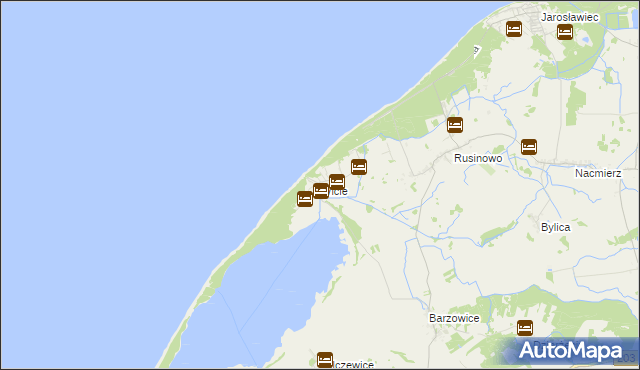 mapa Wicie gmina Darłowo, Wicie gmina Darłowo na mapie Targeo