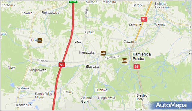 mapa Własna, Własna na mapie Targeo