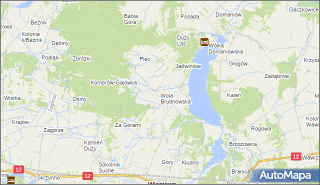 mapa Wola Brudnowska, Wola Brudnowska na mapie Targeo