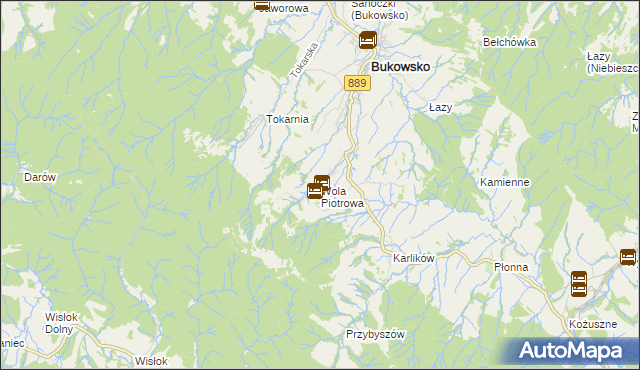 mapa Wola Piotrowa, Wola Piotrowa na mapie Targeo