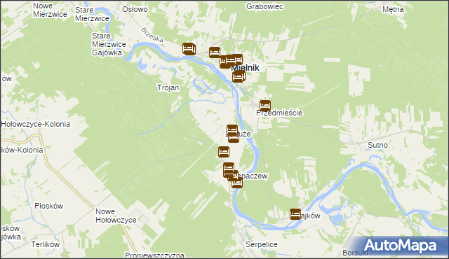 mapa Zabuże, Zabuże na mapie Targeo