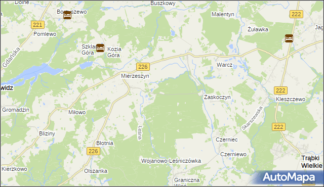 mapa Zaskoczyn Osada, Zaskoczyn Osada na mapie Targeo